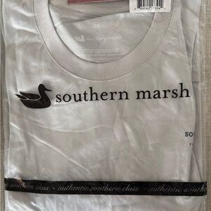 Southern Marsh Light gray Tee with Black Logo.
